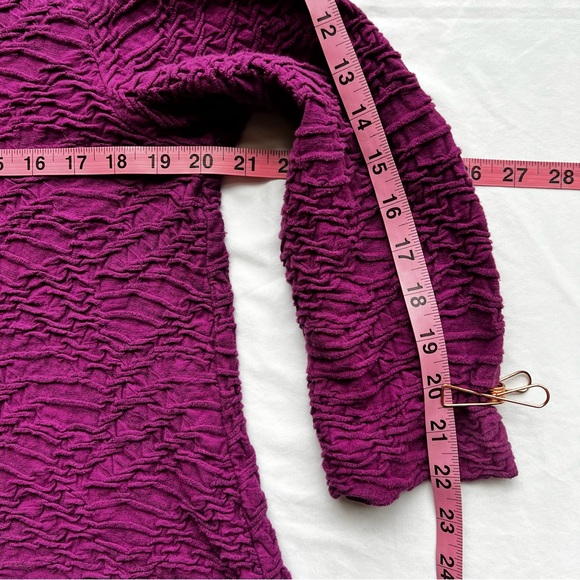 Habitat Textured Pullover Long Sleeve Draped Cotton Blend Top Tunic Size Medium - Picture 14 of 15